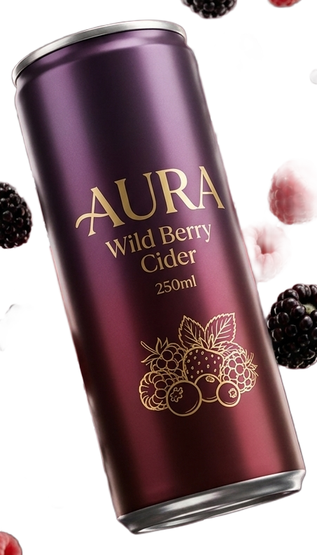 AURA Wild Berry Cider Can